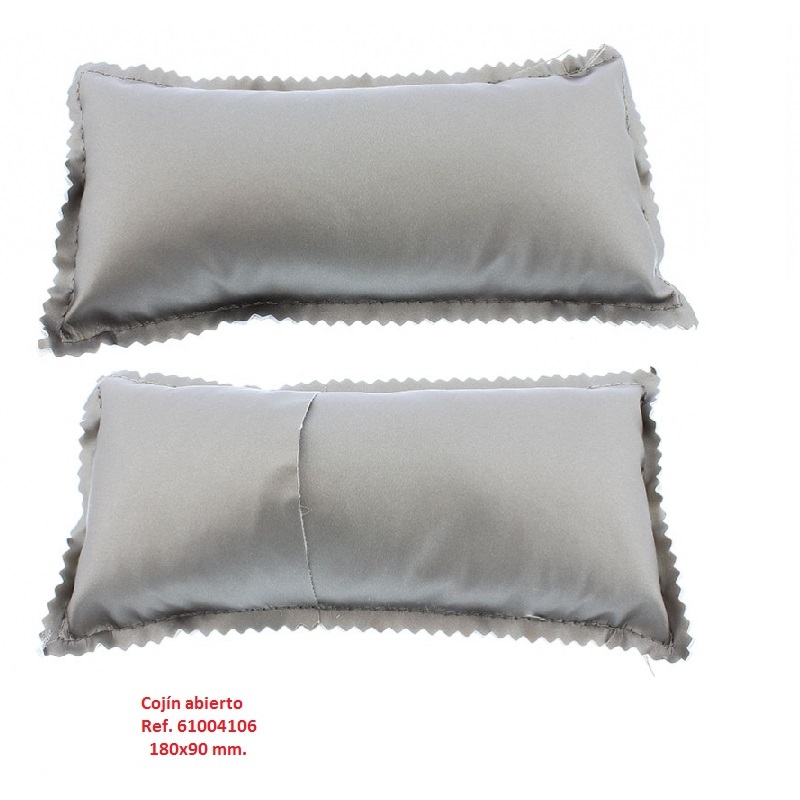 Cojín rectangular pulsera cierre abierto